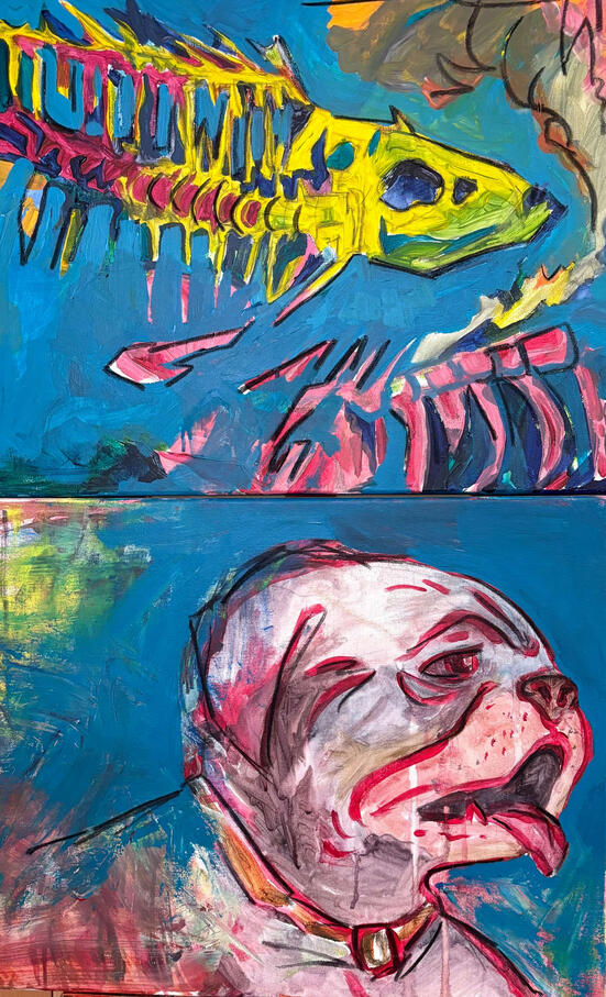 Dog Fish Diptych